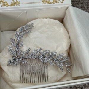 WORN ONCE BRIDAL STYLES COUTURE BRIDAL HEADPIECE CRYSTAL SEE PICS GORGEOUS